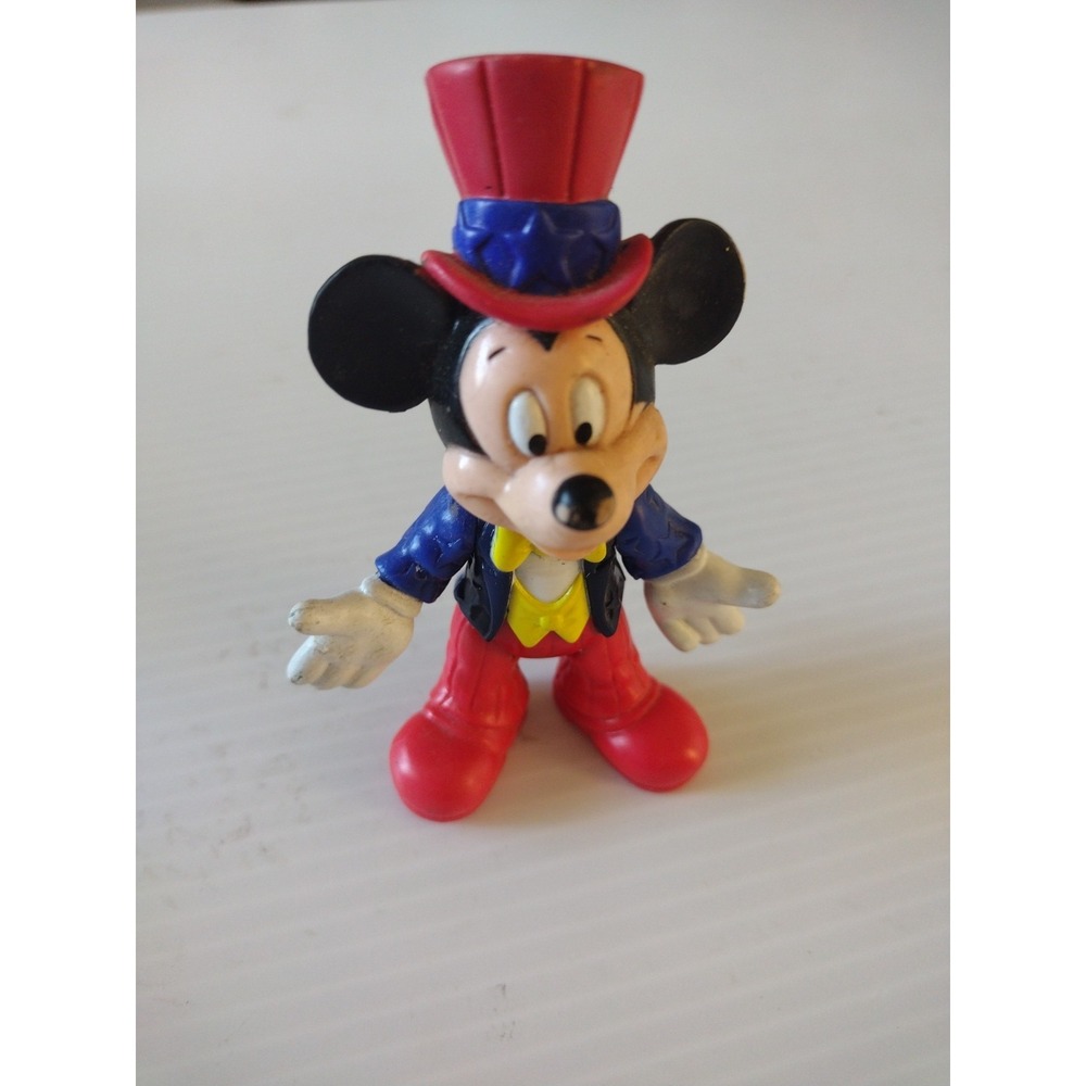 Disney Mickey Mouse Ringmaster Epcot Center Poseable Action Figure 4" Top‎ Hat - Picture 5 of 5